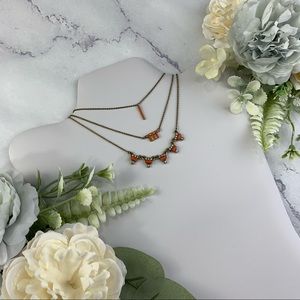 LOFT Rustic Orange Necklace
